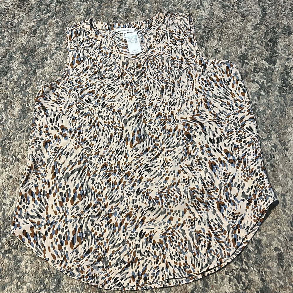 NWT Maurice’s Patterned Perfect Blouse Tank Top